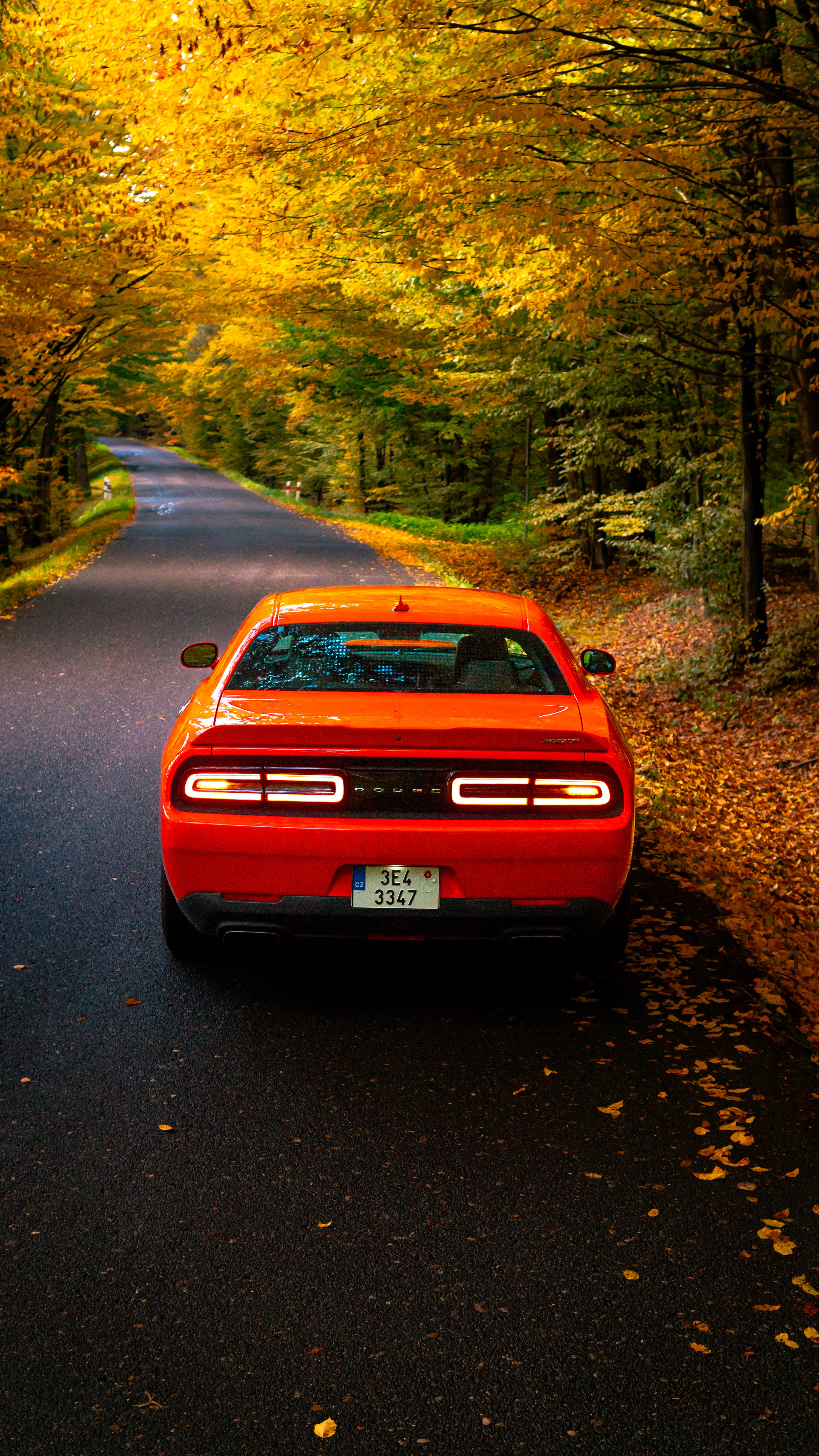 Challenger on open road